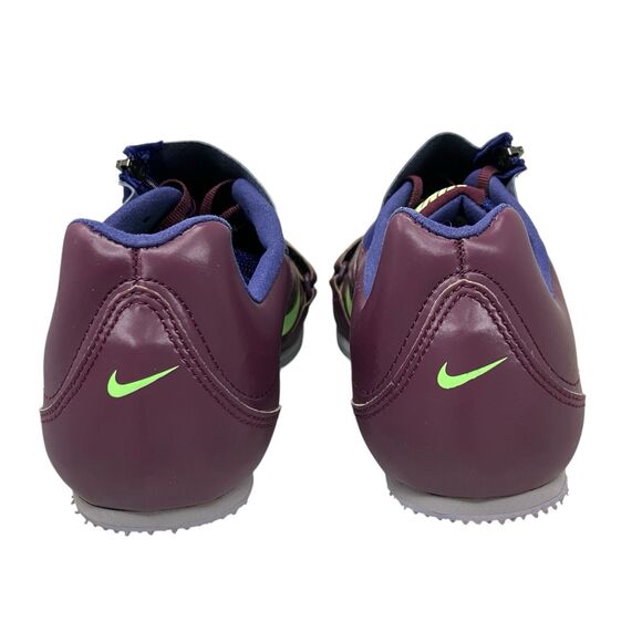 Nike Long Jump Shoes Spikes Mens 9 Purple Zoom LJ 4 Track Field‎ New 415339-602 main image 7